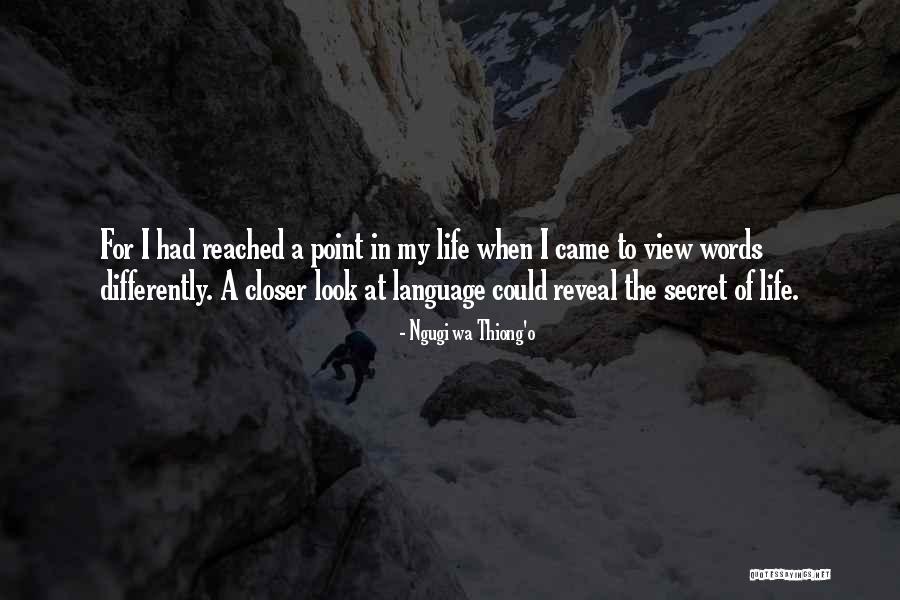 I've Reached A Point In My Life Quotes By Ngugi Wa Thiong'o I've Reached A Point In My Life Quotes By Ngugi Wa Thiong'o