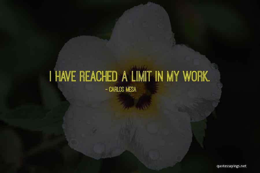 I've Reached My Limit Quotes By Carlos Mesa