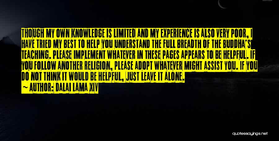 I've Tried My Best Quotes By Dalai Lama XIV