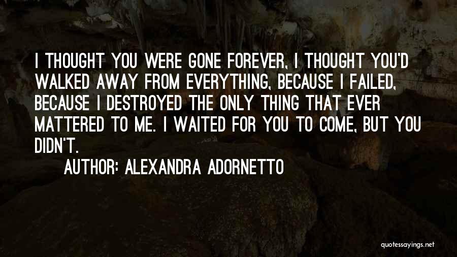 I've Waited Forever For You Quotes By Alexandra Adornetto
