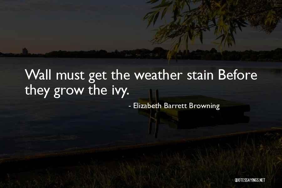 Ivy Quotes By Elizabeth Barrett Browning