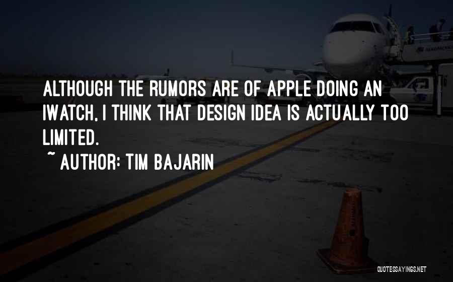 Iwatch Quotes By Tim Bajarin