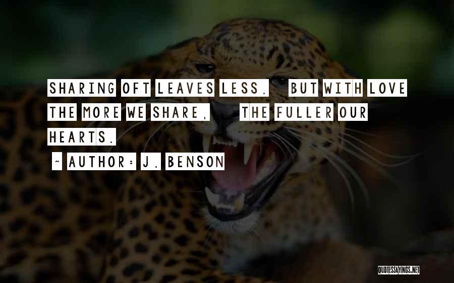 J. Benson Quotes 1396351