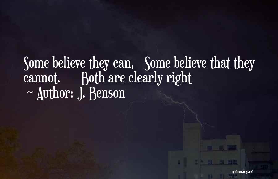 J. Benson Quotes 803623