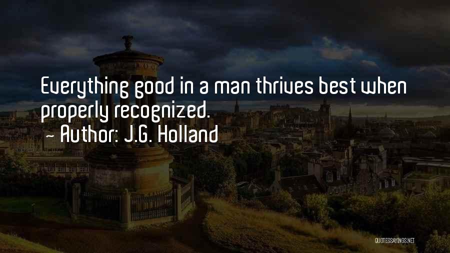 J.G. Holland Quotes 1139833