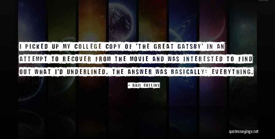 J Gatsby Quotes By Gail Collins