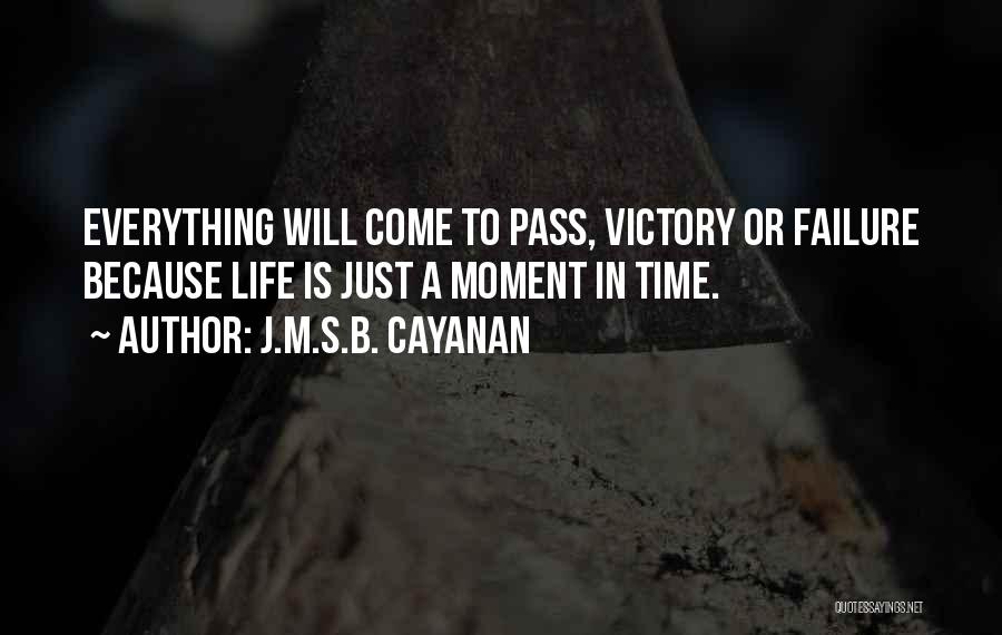 J.M.S.B. Cayanan Quotes 1809187