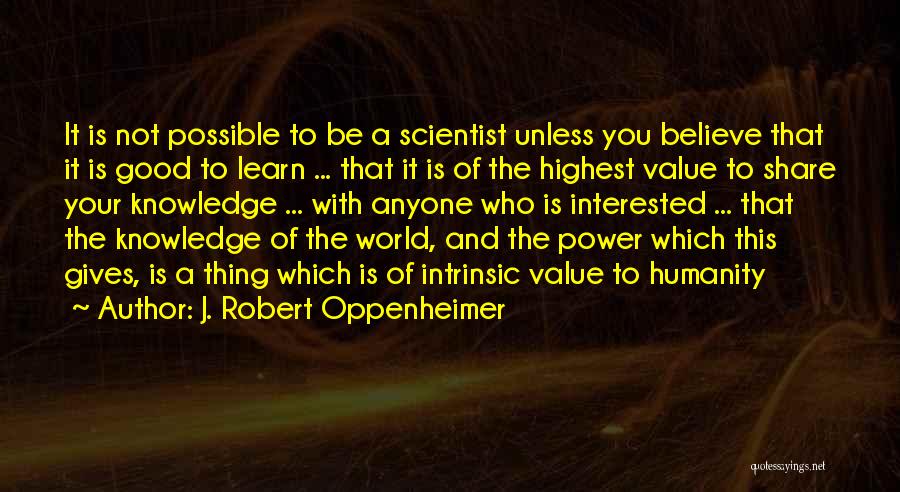 J. Robert Oppenheimer Quotes 1006239
