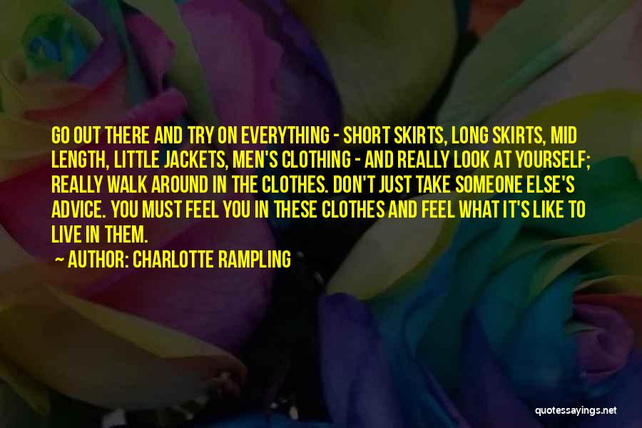 Jackets Quotes By Charlotte Rampling