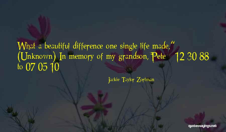 Jackie Quotes By Jackie Taylor Zortman