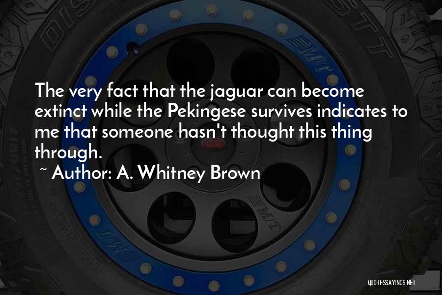 Jaguar Quotes By A. Whitney Brown