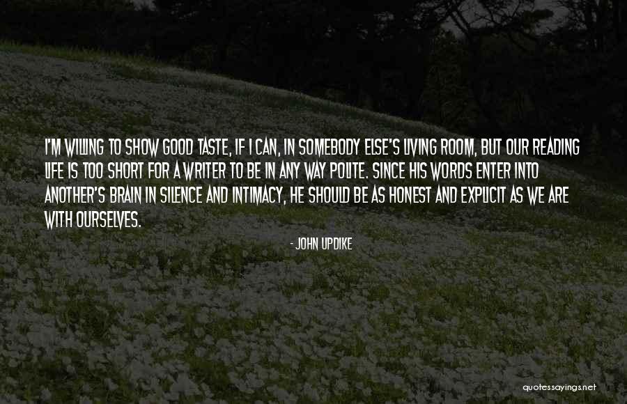 Jahmir Nelson Quotes By John Updike