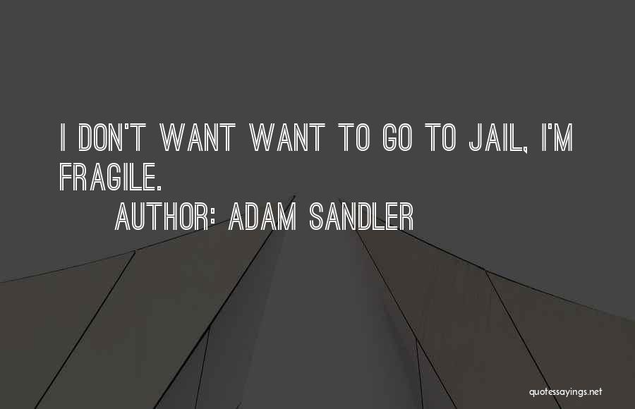 Jail Funny Quotes By Adam Sandler