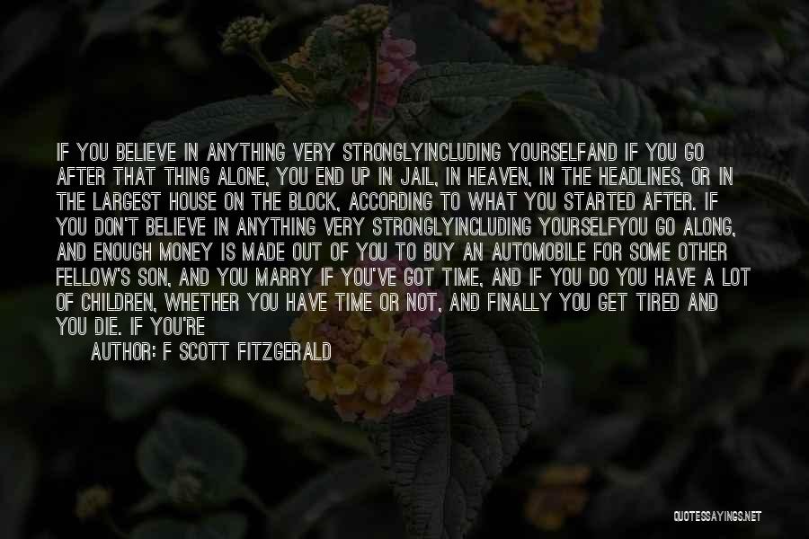 Jail Time Quotes By F Scott Fitzgerald