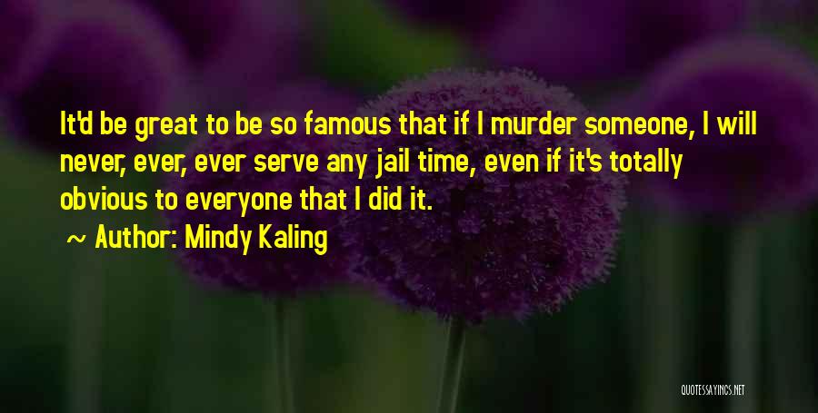 Jail Time Quotes By Mindy Kaling