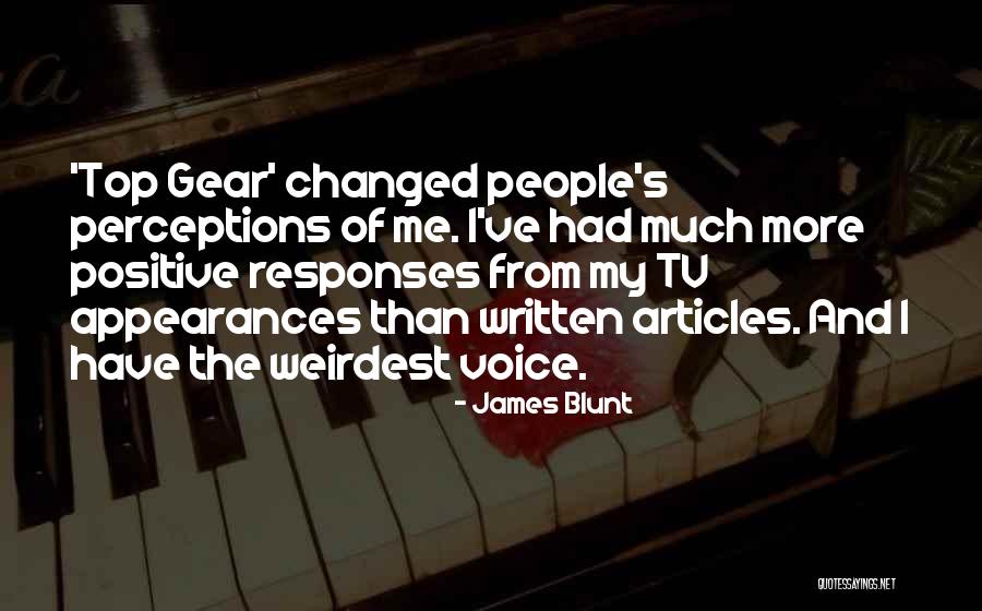 James Blunt Top Gear Quotes By James Blunt