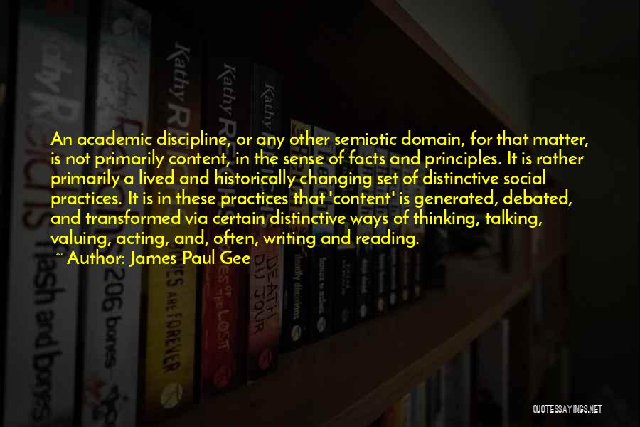 James Gee Quotes By James Paul Gee