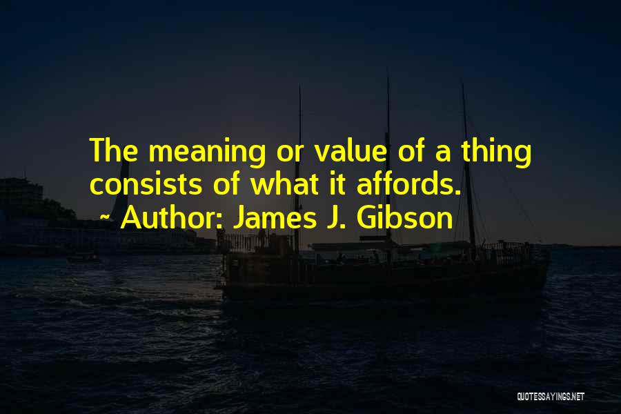James J. Gibson Quotes 448963