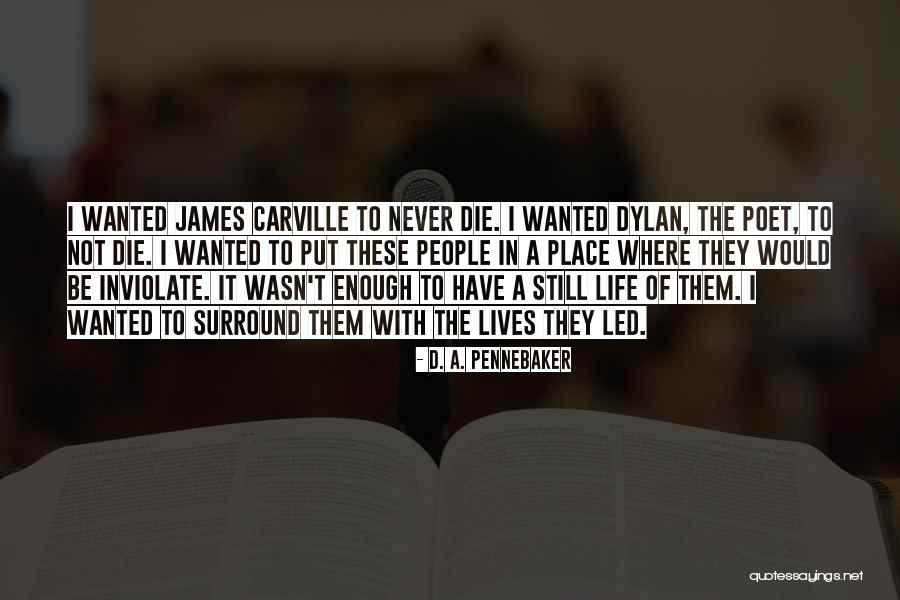 James Pennebaker Quotes By D. A. Pennebaker James Pennebaker Quotes By D. A. Pennebaker