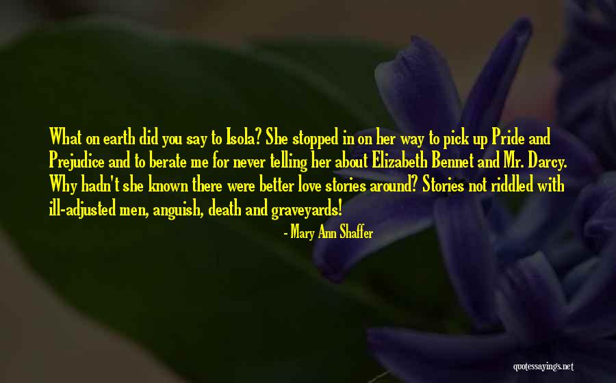 Jane And Elizabeth Bennet Quotes By Mary Ann Shaffer Jane And Elizabeth Bennet Quotes By Mary Ann Shaffer