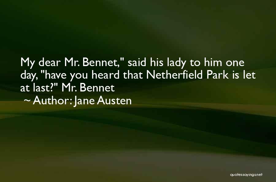 Jane Austen Mr Bennet Quotes By Jane Austen