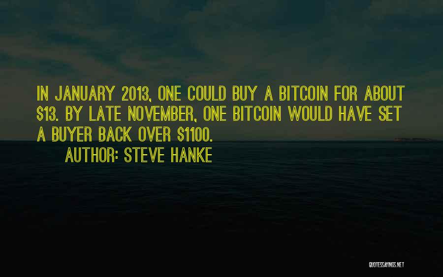 January 13 Quotes By Steve Hanke