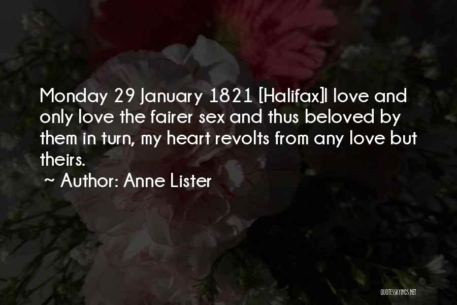 January 29 Quotes By Anne Lister