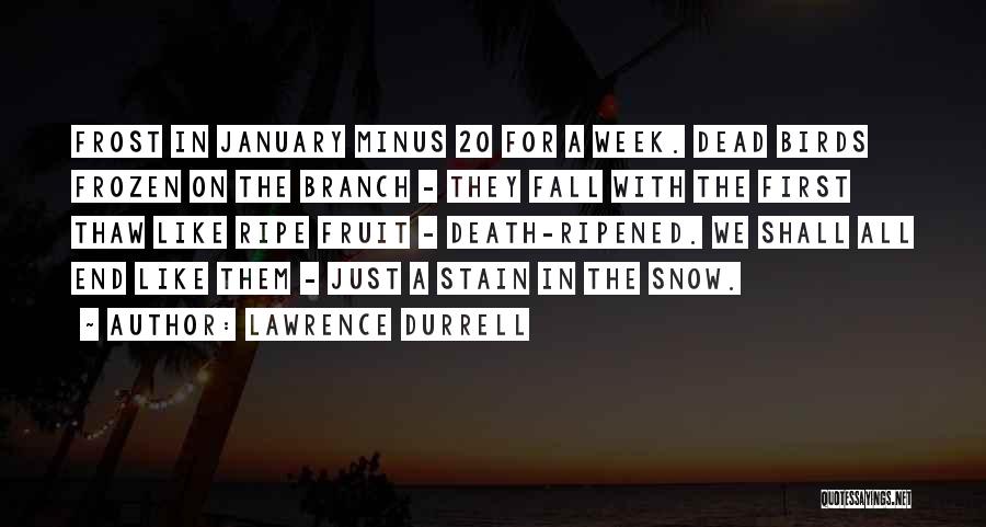 January Snow Quotes By Lawrence Durrell