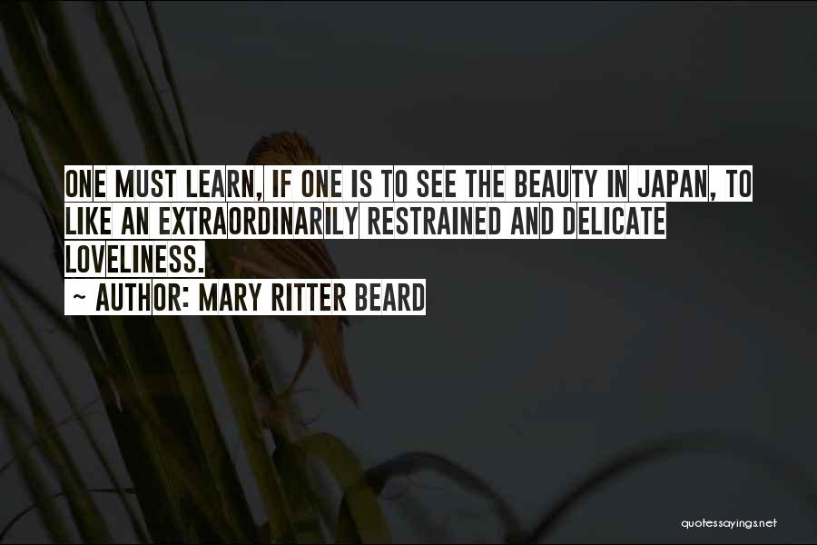 Japan Beauty Quotes By Mary Ritter Beard