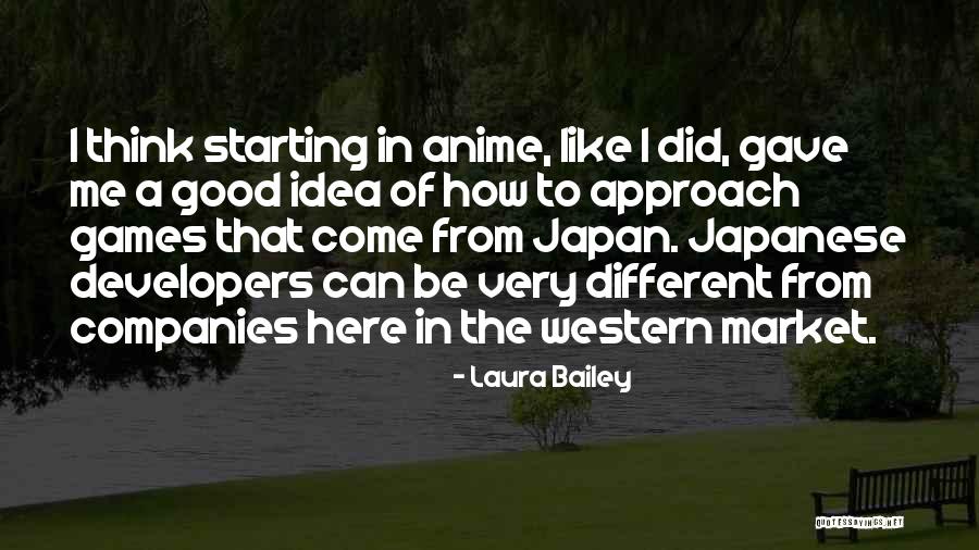 Japanese Anime Quotes By Laura Bailey