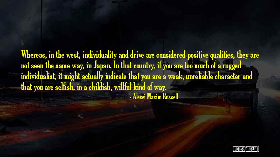 Japanese Culture Quotes By Alexei Maxim Russell