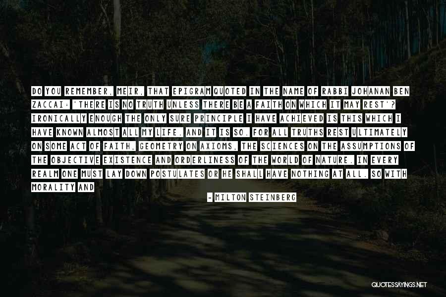 Jaremko Marcin Quotes By Milton Steinberg Jaremko Marcin Quotes By Milton Steinberg