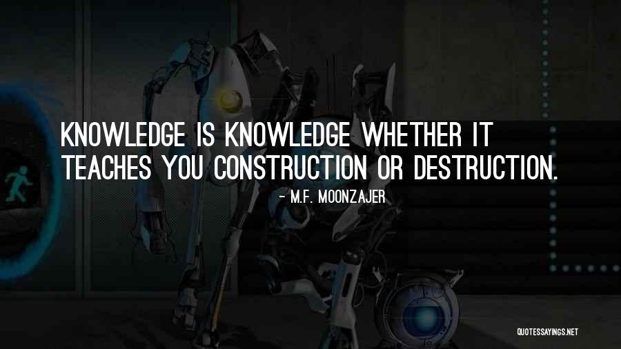 Jarmons Quotes By M.F. Moonzajer Jarmons Quotes By M.F. Moonzajer