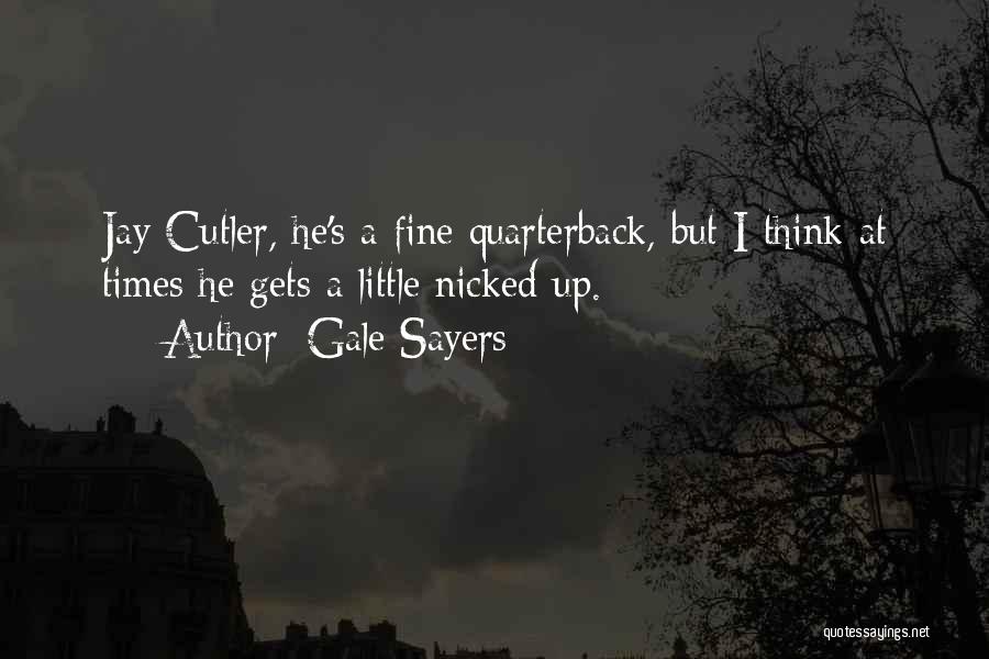 Jay Cutler Quarterback Quotes By Gale Sayers