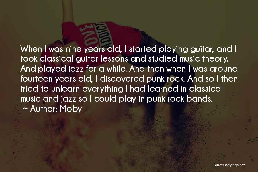 Jazz Guitar Quotes By Moby