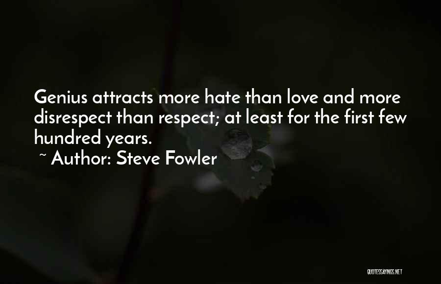 Jealousy And Hate Quotes By Steve Fowler