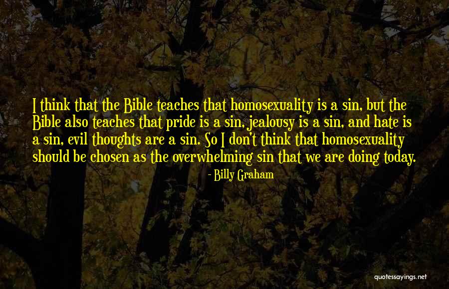 Jealousy In The Bible Quotes By Billy Graham