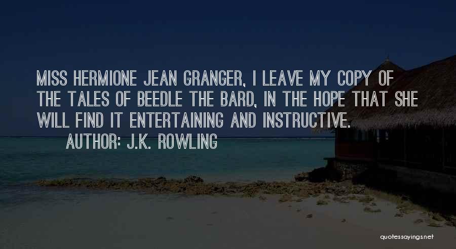Jean K Jean Quotes By J.K. Rowling