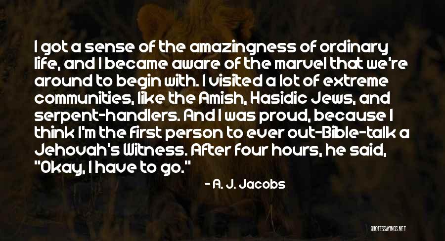 Jehovah's Quotes By A. J. Jacobs