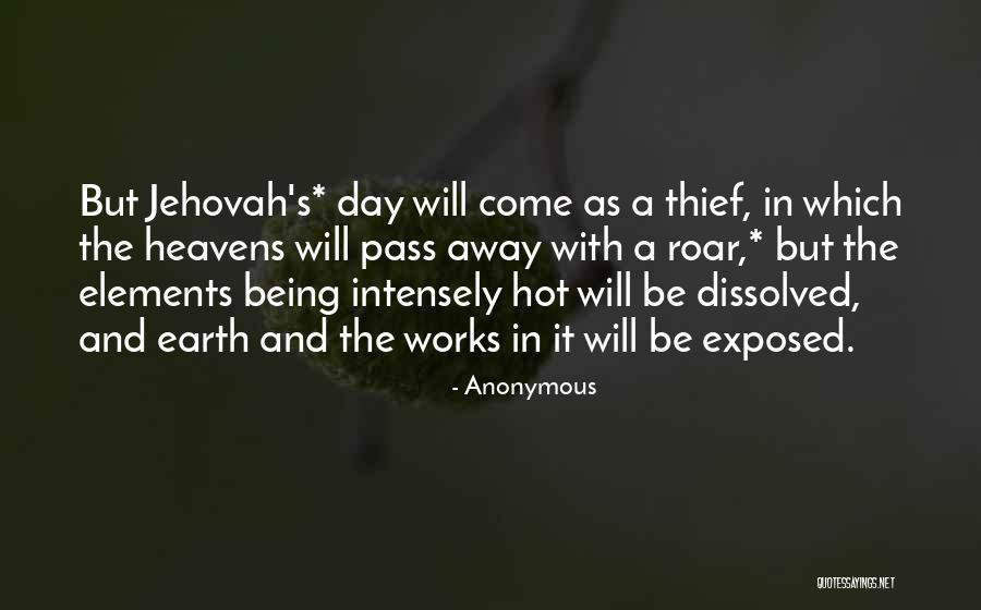 Jehovah's Quotes By Anonymous