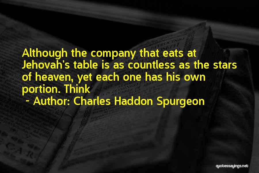Jehovah's Quotes By Charles Haddon Spurgeon