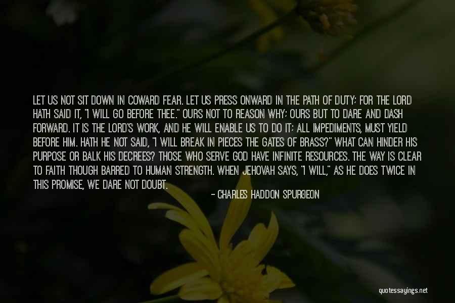Jehovah's Quotes By Charles Haddon Spurgeon
