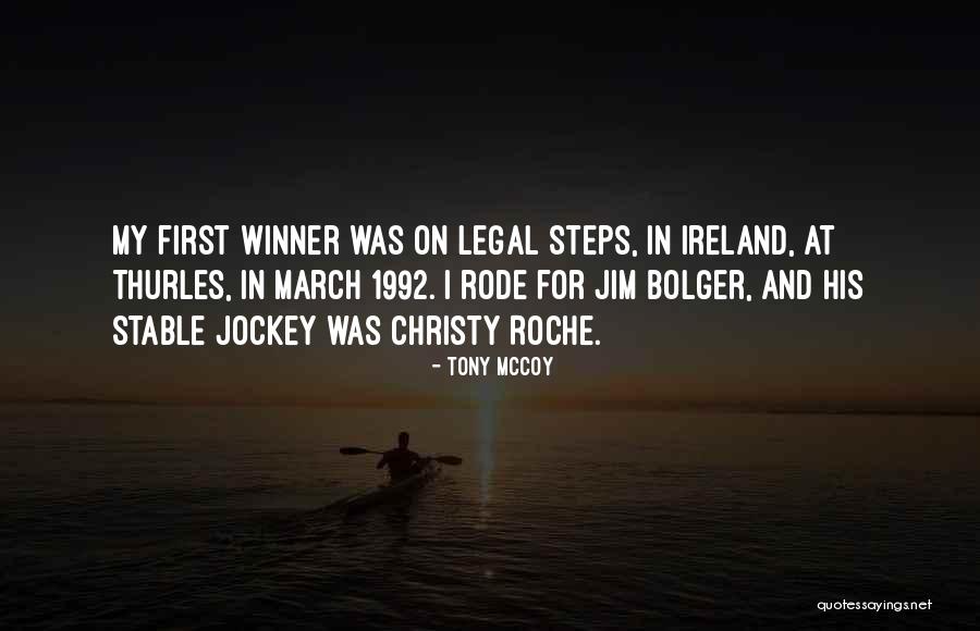 Jellying Quotes By Tony McCoy Jellying Quotes By Tony McCoy