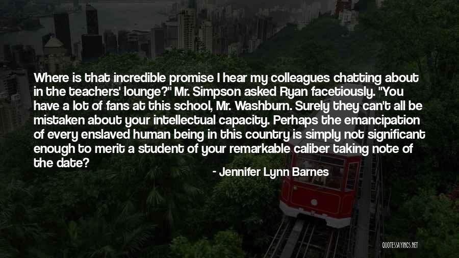 Jennifer Lynn Barnes Quotes 409449