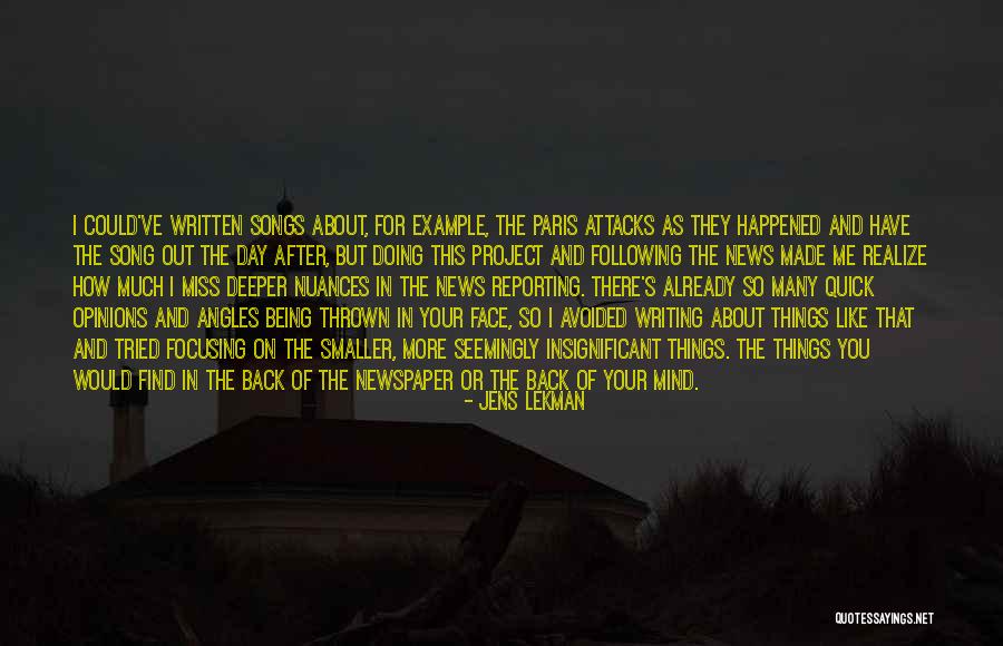 Jens Lekman Quotes 906171 Jens Lekman Quotes 906171