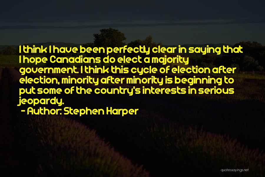 Jeopardy Quotes By Stephen Harper