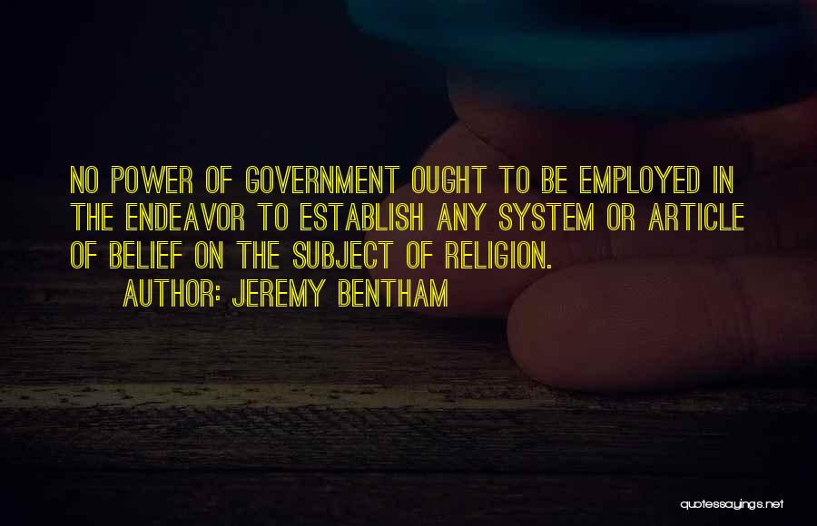 Jeremy Bentham Quotes 959719