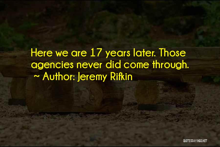 Jeremy Rifkin Quotes 608934