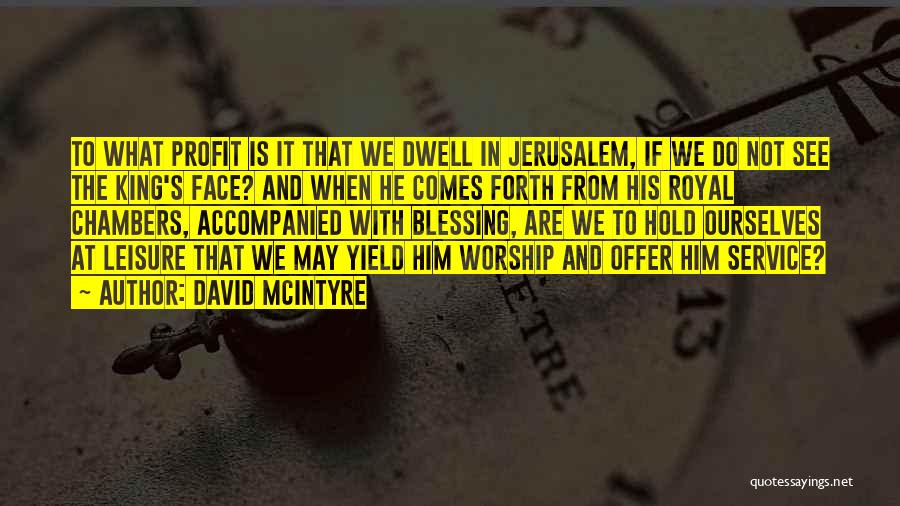 Jerusalem Quotes By David McIntyre