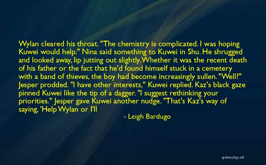 Jesper And Wylan Quotes By Leigh Bardugo Jesper And Wylan Quotes By Leigh Bardugo